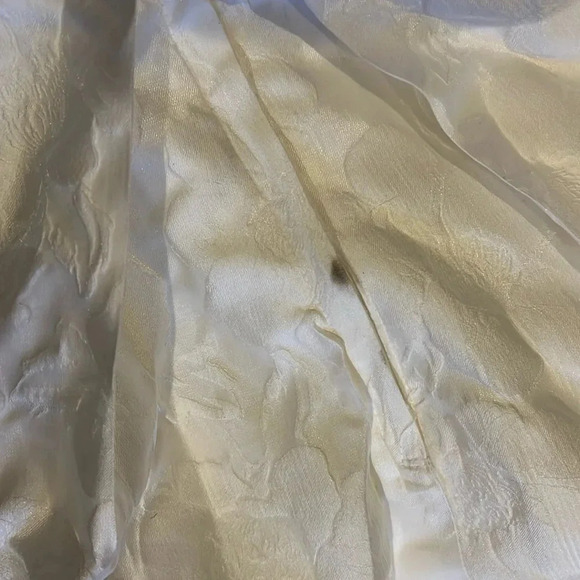 Galina Ivory Floral Print patterned  Wedding Gown Bridal Sleeveless Sz 4 - Picture 3 of 17